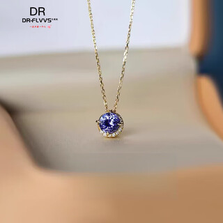 Amethyst pendant japanese agete akado natural tanzanite necklace women light luxury retro amethyst tanzanite necklace