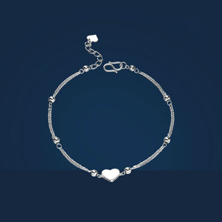 Jincaifu fashion pt950 platinum bracelet for women platinum bracelet ins niche design platinum bracelet gift platinum love bracelet about 3.7g