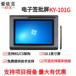 爱依克签批屏KY-101 10.1英寸屏原笔迹电子签名手写屏 数位屏 手写板 支持BS/CS二次开发对接 不限浏览器 KY-101G（国产化版）