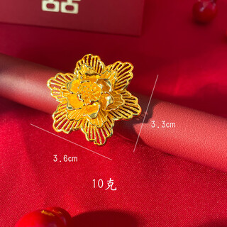 Muqian's various vietnamese sand gold rings for women, adjustable size, bridal wedding rings, gold-plated jewelry, engagement preparations, three gold props, no. 1 ring, opening adjustable