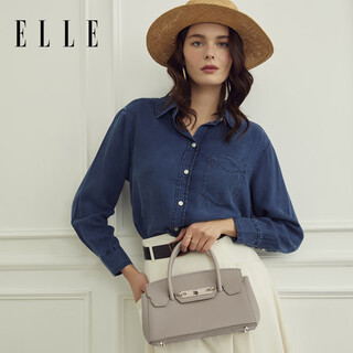 Elle portable large-capacity kelly underarm bag crossbody shoulder bag for women christmas gift 22269 gray