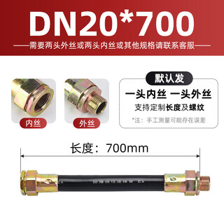 Explosion-proof flexible connecting pipe bng explosion-proof hose flexible wiring pipe 4 points explosion-proof pipe 6 points threading pipe flexible pipe 6 points dn20*700