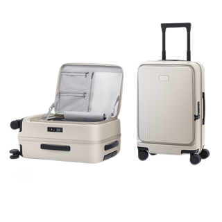 95% new mijia xiaomi suitcase 20-inch trolley case boarding suitcase side opening lid password box men and women leather suitcase smoke white