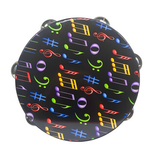 Internet boy qibei tambourine dance props xinjiang uighur tambourine professional percussion instrument grade kindergarten children dunhuang hand drum black background notes 8 inches diameter 20cm