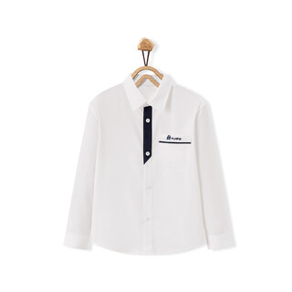 Minipeace children's spring boys' shirt f1cae1184 white 110 cm
