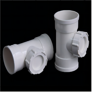 Jinniu pipe industry pvc-u drainage riser inspection port specifications 110mm white 110mm pvc-u