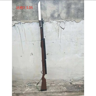 56-style step grabbing props static model wooden props gun performance rifle 38 big cover dance model red brown 1.2 meters +