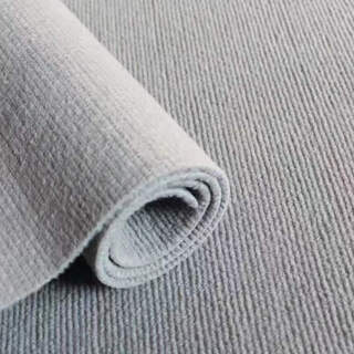 Xingwan customized whole house carpet carpet large area full cement floor rough room soundproof and moisture-proof living room bedroom office light gray fine stripes 4-5mm thick 4 meters wide x 5 meters long