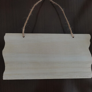 创意实木牌小木牌手写吊牌空白木板树牌挂牌diy手工门牌挂件定制 G-1 尺寸:20*10cm