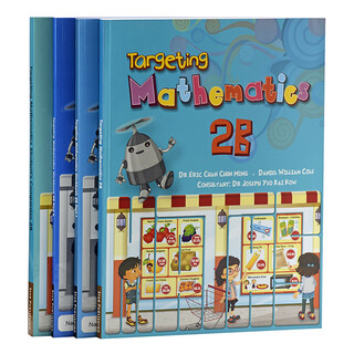 Singapore mathematics textbook targeting mathematics grade 2 a b primary school second grade package single volume optional imported english original textbook teaching aids 4 volumes 2b package for the next semester (recommended)