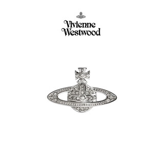 Vivienne westwood queen mother brooch women's authentic saturn full diamond brooch suit accessories badge gift for men and women silver - small size