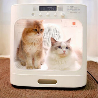 Intelligent drying box with natural wind and the fragrance of birds and flowers, automatic cat bathing household small blow-drying artifact, silent dryer. intelligent drying box with natural wind and natural wind, with the fragrance of birds and flowers, automatic cat shower.
