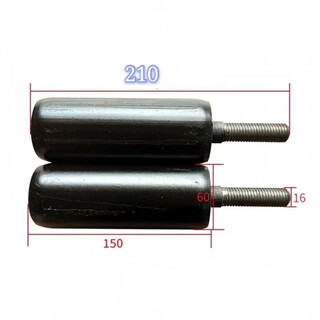 Vertical roller conveyor belt side wheel conveyor vertical roller belt anti-deviation roller 60-150 with thread buckle roller 6 mm thickened tube 60*150 thread buckle 16