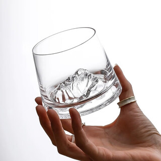 Green apple mount fuji cup, ancient iceberg cup, japanese style ins style guanshan cup, household tea cup, whiskey cup, foreign wine cup, guanshan whiskey cup