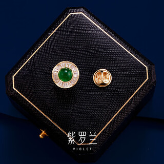 Violet mya brooch exquisite and compact combination corsage anti-exposure versatile pin fashion new green light 1