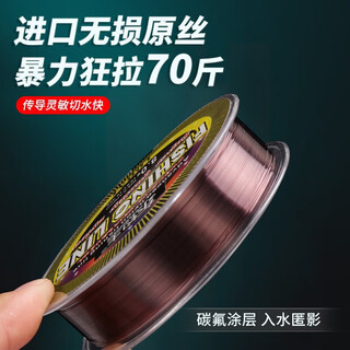 Dong diao main fishing line main line high-tension sea rod nylon wear-resistant large object giant long-distance anchor fish fishing line main line sub-line 200 meters brown main line no. 10