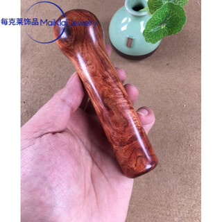 Dl 1998 fat donglai same style hainan huanghuali handle piece vietnamese red sandalwood willow ghost face playing stick raw wood playing wood jq14 13.5x4.1x4cm