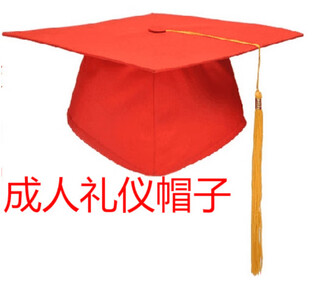 Junjunjia spot graduation ceremony hat, bachelor's hat, 18-year-old adult hat, college student bachelor's and doctoral hat, adjustable hat (cardboard inner village) adjustable