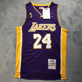 He jiagong kobe no. 24 commemorative purple jersey lakers retro embroidered basketball uniform men's and women's sports and leisure vest s
