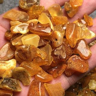 Beeswax raw stone, genuine natural amber scraps, scraps, hand-made pillow materials, russian material, 2 50g