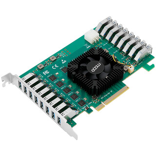 Moge capricorn pcie x8 to 16-port usb3.0 expansion card independent channel rear usb acquisition adapter card hub hub industrial camera fiber channel card mc2050