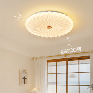 Daguanyuan (dgy) bedroom lamp ceiling lamp modern simple room master bedroom lamp cream style warm dining room lamp children's room lamp 118o 1685-50cm-three-color dimming-full spectrum
