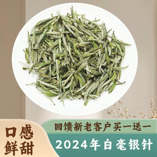Lao geyan 2024 fujian alpine white tea authentic fuding white tea first grade white silver needle loose tea 50g one liang