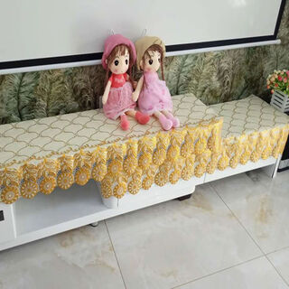 Bo linglu pvc tv cabinet tablecloth rectangular living room coffee table tablecloth 2023 new waterproof and oil-proof double-layer universal 340 hot stamping (waterproof) 49*241cm (tv cabinet)