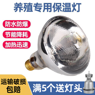 Dr. pig insulation lamp for breeding pigs heating lamp chicken piglet heating lamp pig house pig farm small pig veterinary use fourth generation white pockmarked surface enlarged 275w