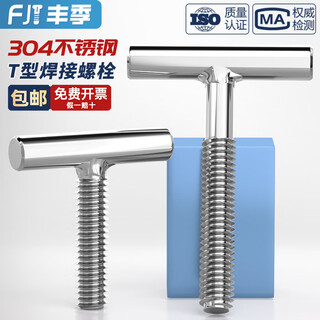 Fengji 304 stainless steel t-shaped screw cylindrical welding nail-shaped screw welding screw bolt m5m6m8m10m12mm m12*40