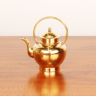 Fantasy wine pot, old-fashioned pure copper wedding old-fashioned toasting copper wine pot, pure copper wine glass set, home hand-ironed clear b type copper wine pot