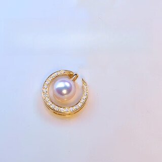 Floating lotus seawater pearl pendant 758mm heavenly lady moon women's pendant a+ without chain 7 points 5-8mm