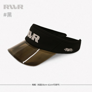 Rvvr new topless cap pvc brim luya fishing outdoor leisure sun protection sunshade empty top breathable duck cap black