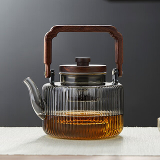 Mesni steaming integrated teapot glass tea brewing teapot steaming teapot lifting beam teapot kung fu tea set