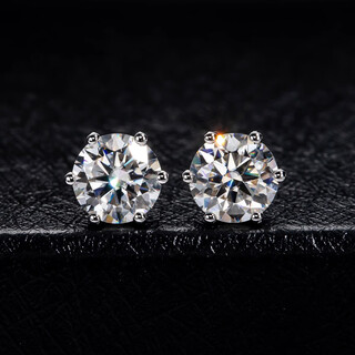 Authentic pt950 platinum earrings, platinum earrings, earrings, niche high-end earrings, birthday gifts for girlfriends, valentine's day, six-claw star earrings, 50 points light luxury style
