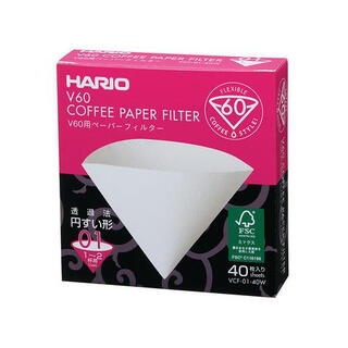 Vd filter paper japanese original hand-brewed coffee v60 drip filter box simple bleached log vcf01 color no. 01 box 40 sheets