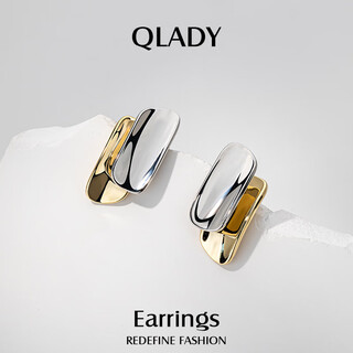 Qlady niche unique earrings for women 2025 new temperament high-end earrings for women silver needle light luxury earrings birthday gift