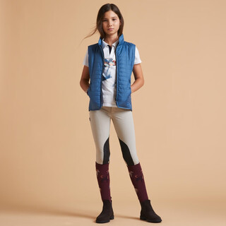 Decathlon children's vest warm vest vest sports vest jacket inside autumn boys equestrian fou vitality blue 120 (6 years old)