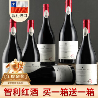 轩唐智利进口14.5度红酒整箱卡曼尼干红葡萄酒礼盒装送礼 到手12瓶