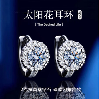 Fashionable moissanite silver earrings women's earrings earrings earrings jewelry chinese valentine's day gifts for girls, girlfriends and wife