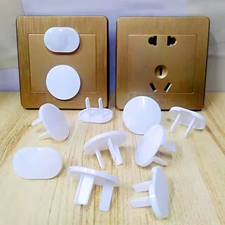 Meikejie socket protective cover children's anti-shock socket protective cover plug safety plug socket plug hole plug plug baby-proof three holes 5 + two holes 5 trial price
