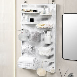 Hole board shoe wall shelf desk 3.2 round hole accessories spare parts storage box hook 1.6 hole spacing b018 clip 2 pack 1.6 hole center spacing special model