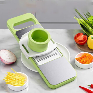 Kunfeng multifunctional vegetable cutter potato shreds grater household thick wire kitchen vegetable cutter slicer shredder grater five-in-one shot one hair five 304 stainless steel