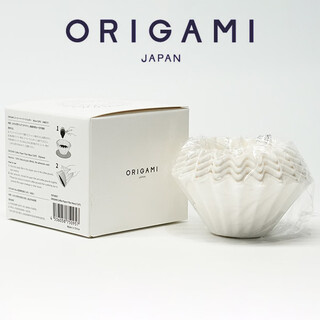 Origami japanese cake filter paper origami filter cup 155/185 disposable italian hand-brewed coffee v60 filter paper 155 white box 50 pieces for 1~2 people