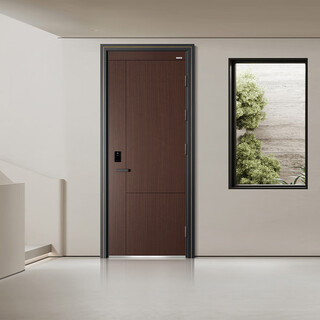 金艺盾门业（D03苏黎世)甲级木纹转印入户门嵌入式智能锁支持私人订制 D03苏黎世子母门