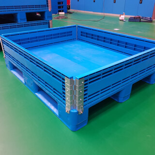 归巢燕归巢燕货架托盘围挡塑料挡板托盘物流仓库搬运叉车卡板平板托盘 蓝色塑料围挡板托盘 1200*1000*350
