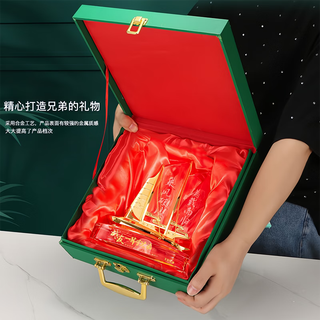 晶亦求精退伍军人纪念品定制送战友班长兄弟老兵光荣退役转业联谊会聚会军旅留念水晶船一帆风顺退伍礼物 一帆风顺DX款军魂礼品木盒