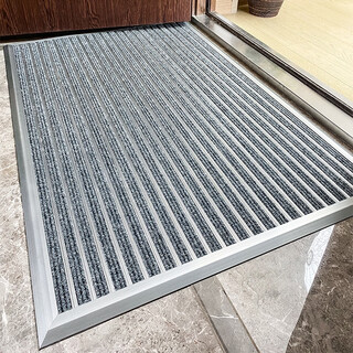 Zunxun outdoor non-slip floor mat stainless steel aluminum alloy dust-proof household high-end entry door carpet door entry door mat door light gray 900mm 600mm