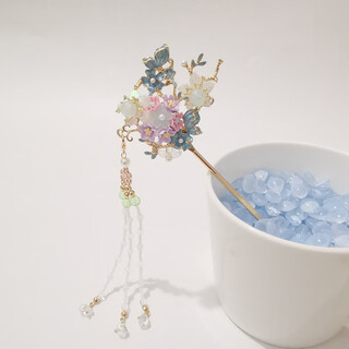 Library selection of ancient style headwear, hanfu hairpins, modern tassels, step-shaking hairpins, ancient costume accessories, hairpins, hairpins, hairpins, hairpins, edge clips, jinzise bushao