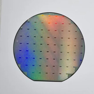 Crystal cpu wafer wafer photolithography integrated circuit chip semiconductor silicon wafer teaching science test six inches 05 free acrylic bracket